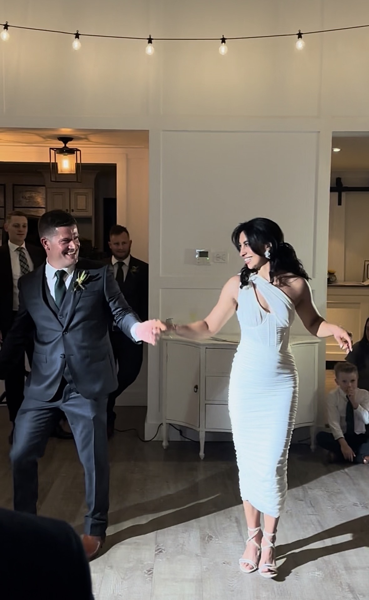 Couple performing their wedding first dance